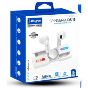 Super Spinner Buds 12 Audífono Modelo Bass (giratorio - ENC - 18h música)