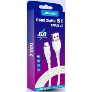 Super Cable Turbo Charge S1 Modelo Tipo C