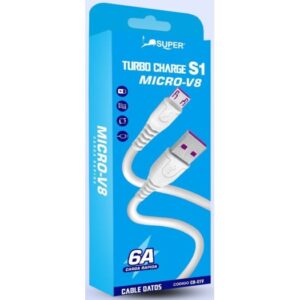 Super Cable Turbo Charge S1 Modelo Tipo Micro - V8