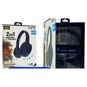 Super Audífono Bluetooth Parlante 2en1 Flip10 (30h batería - sonido estéreo)