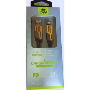 DW Cable DW 4 en 1 (Tipo C-C y USB a Iphone)