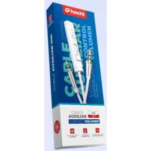 Hochi Cable Auxiliar Hochi 1.2 Metros (con control de volumen)