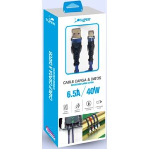 Super Cable Reforzado y Datos Modelo Tipo Micro - V8 (40W)