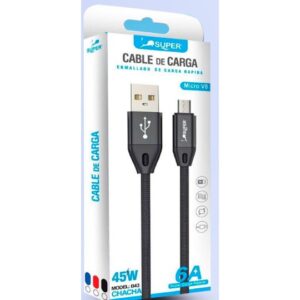 Super Cable Reforzado y Datos Modelo Tipo V8 (45W)