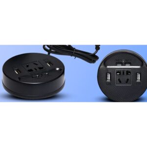 ITECH Inversor de Corriente 150W Cigarrera (2 entradas USB + 2 Tipo C + toma redonda)