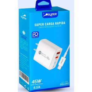 Super Cargador Deluxe Tipo C-C (45W)
