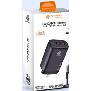 Kaperh Cargador Future Kaperh Tipo C-C GaN (120W)
