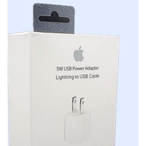 Genérico Cargador Pack 2en1 iPhone 5W (USB Power Adapter + cable Lightning)