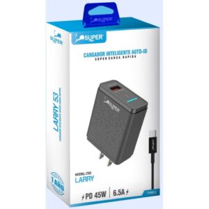 Super Cargador Larry Tipo C (45W PD)