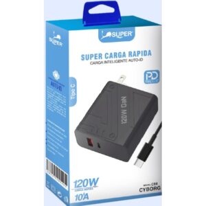 Super Cargador Super de C a C 120W GaN (Cyborg)