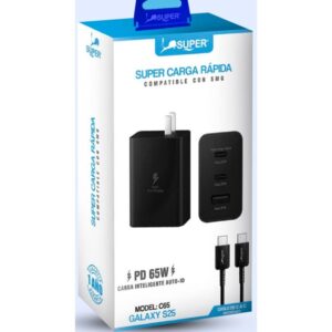 Super Cargador Galaxy S25 Tipo C-C (65W)