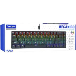 Super Teclado RGB Mecánico PC03 (tipo C - en español)
