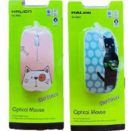 Halion Mouse USB Halion Cartoon HA-M853 (3 botones - 1000 DPI - varios diseños)