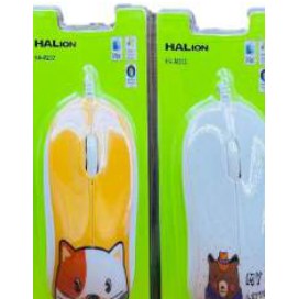 Halion Mouse USB Halion HA-M22 (3 botones - 1000 DPI - varios diseños)