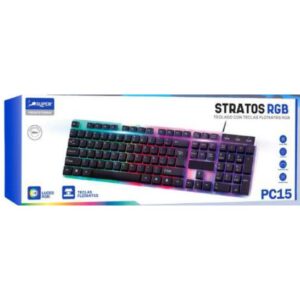Super Combo Teclado RGB Stratos PC15 (teclas flotantes RGB - en español)