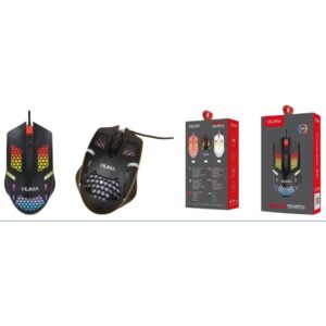 Yilma Mouse Yilima con cable y Luz RGB QS-103 (1600 DPI - sensor gamer)