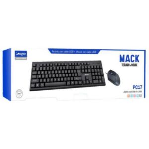 Super Combo Teclado + Mouse PC17 Mack (con cable USB)