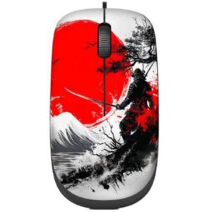 Cybertel Mouse Cybertel Haiku diseño Samurai conexión USB (1000 DPI - cable 1.5m)