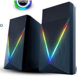 Super Parlantes RGB Victory PC19 (luz rítmica - USB y auxiliar)