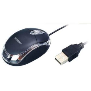 Bosney Mouse Óptico Conexión USB Bossney (cable 1.3m - negro)