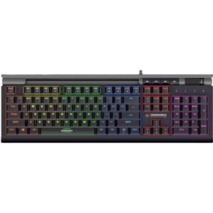 Micronics Teclado Gamer Mecánico Warrior (RGB - 47cm - pulsadores Outemu Blue)